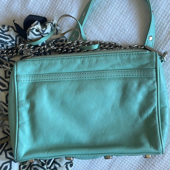 Rebecca Minkoff Ice Blue Crossbody Purse | 100% Leather - Picture 13 of 14